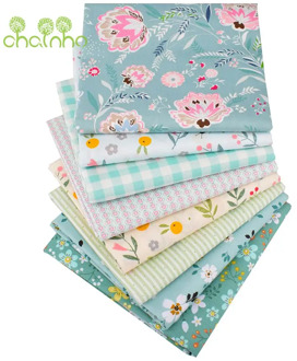 Printed Twill Cotton Fabric,Spring Refreshing Flowers,Patchwork Cloth For DIY Sewing Quilting Baby&Child's Bedclothes Material