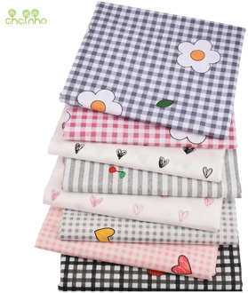 Printed Twill Cotton Fabric,Stripe Grid Cartoon,Patchwork Cloth For DIY Sewing Quilting Baby&Child's Bedclothes Shirts Material