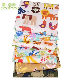 Printed Twill Cotton Fabric,The Animal Forest,Patchwork Cloth For DIY Sewing Quilting Baby&Child's Bedclothes Material