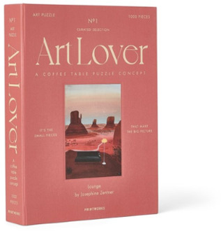 Printworks Art Lover Book Puzzle - Lounge - 1000 pieces Multi color