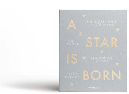 Printworks Baby Album - A Star Is Born - Grey Grijs