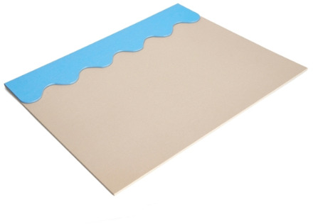 Printworks Desk Pad - Beige/Blue