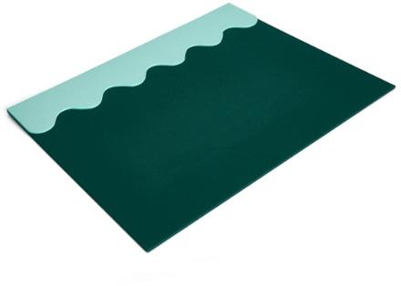 Printworks Desk Pad - Green/Turquoise Groen-Blauw