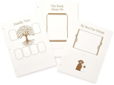 Printworks Fotoalbum navulpapier - A Dog's Life 10 vellen Wit