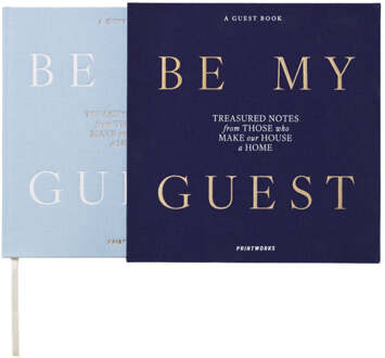 Printworks Gastenboek - Donkerblauw/Lichtblauw