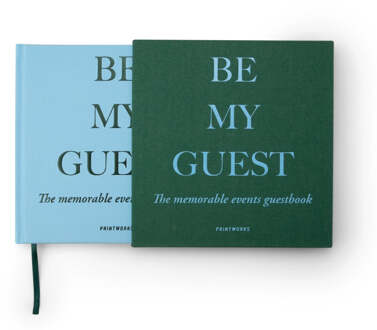 Printworks Gastenboek - Groen/Blauw