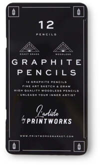 Printworks Kleurpotloden set van 12 - Graphite