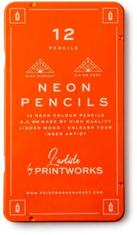 Printworks Kleurpotloden set van 12 - Neon