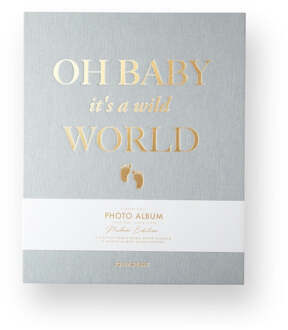 Printworks Photo Album - Baby Its a Wild World - Grey Lichtgrijs