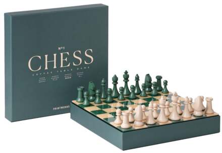 Printworks Spel Classic - Schaakspel Groen