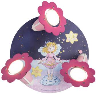 Prinzessin Lillifee magische ster plafondlamp donkerblauw, roze