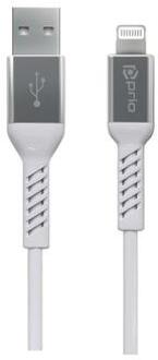 Prio Hoge Snelheid Laad & Sync MFi USB / Lightning Kabel - 1,2m - Wit