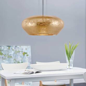 Priorat hangende plafondverlichting Zwart, Goud E27