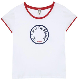Priscilla wit katoenen T-shirt Ines De La Fressange Paris , White , Dames - XS