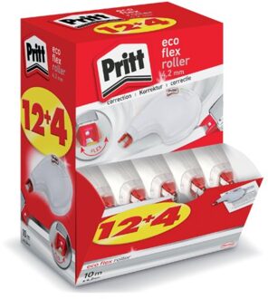 Pritt Correctieroller Pritt 4.2mmx10m eco flex valuepack a 12+4 gratis