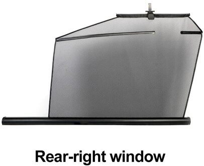 Privacy Bescherming Auto Zonnescherm Auto Gordijn Side Window Intrekbare Anti-Uv Telescopische Opvouwbare Auto Zonnescherm achterkant rechtsaf