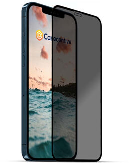 Privacy Glass Screenprotector 3D full cover iPhone 12 / iPhone 12 Pro Transparant