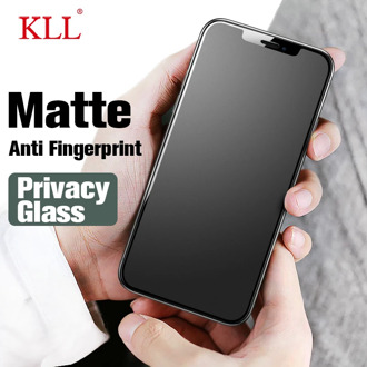 Privacy No fingerprint Matte Tempered Glass for iPhone X 7 8 6s Plus Screen Protector iphone XR XS 11 Pro max SE 2 12 Spy glass