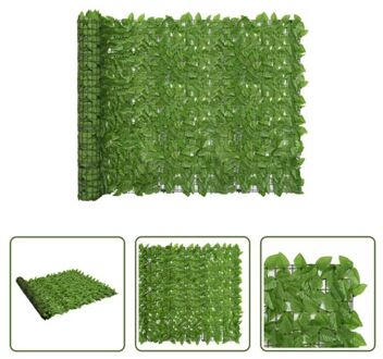 Privacy Scherm - Groene Bladeren - Polyethyleen en Stof - 300 x 150 cm