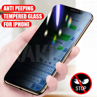 Private Screen Protector For iPhone 11 Pro X XS Max XR Anti spy Tempered Glass iPhone 8 7 6 6S Plus 5 5S SE 2020 Privacy Glass