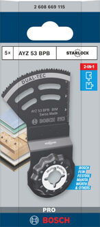 PRO AYZ 53 BPB Dual-Tec zaagblad | 53 x 40 mm | 5 stuks - 2608669115