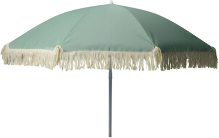 pro Beach Pro Beach?Strand / tuin Parasol Bali - D180 cm - groen - opvouwbaar - verstelbare hoogte - franjes