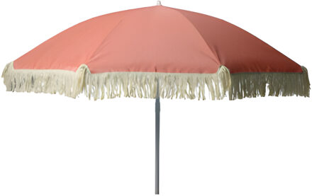 pro Beach Pro Beach?Strand / tuin Parasol Bali - D180 cm - roze - opvouwbaar - verstelbare hoogte - franjes