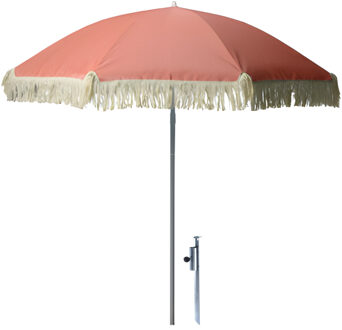pro Beach Strand Parasol Bali - D180 cm - roze - opvouwbaar - inclusief grondpen