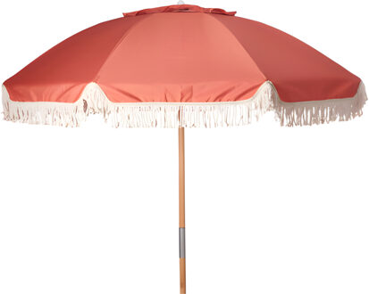 pro Beach Strand / tuin Parasol Fiji - D180 cm - terracotta - waterafstotend - tweedelige paal