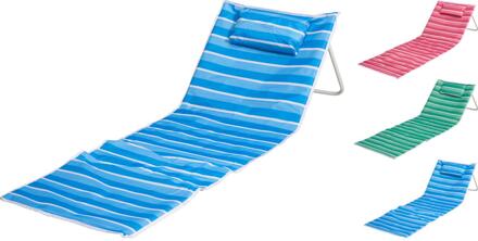 pro Beach Strandmat met rugsteun strepen verschillende