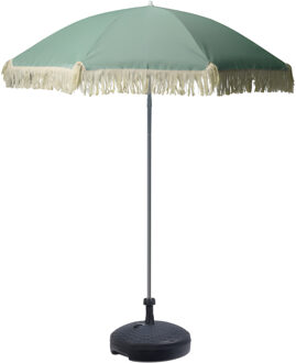 pro Beach tuin Parasol Bali - D180 cm - groen - waterafstotend - incl parasolvoet