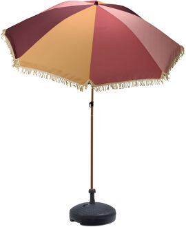 pro Beach tuin Parasol Kos - kantelbaar - D200 cm - multi - waterafstotend - incl parasolvoet