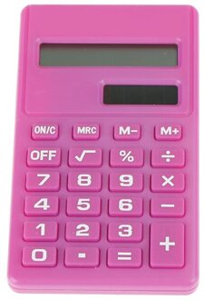 Pro Cartoon Mini Rekenmachine 8 Cijfers Display Dual Voeding Leuke Candy Calculadora Solar Hesap Calculatrice Solaire roze