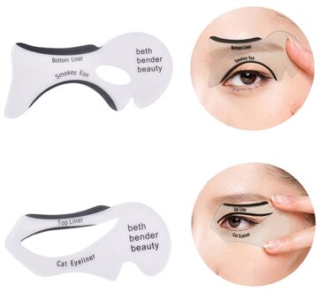 Pro Eyebrows Template Card Eyeliner Stencils Winged Eyeliner Stencil Models Template Shaping Eye Shadow Makeup Tools
