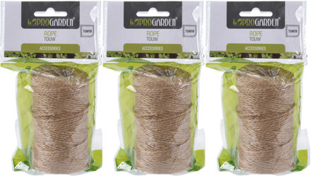 Pro Garden 3x Rolletjes touw 75 meter
