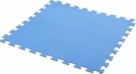 Pro Garden 9x stuks Foam puzzelmat zwembadtegels/fitnesstegels blauw 50 x 50 cm - Speelkleden