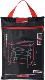 Pro Garden Afdekhoes / beschermhoes - cilindervormige barbecue/bbq - 85 x 95 x 60 cm - zwart