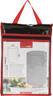 Pro Garden Afdekhoes/beschermhoes voor de bbq - zwart - kunststof - 70 x 80 cm