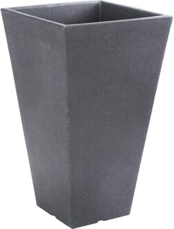 Pro Garden bloempot - antraciet grijs - 35x 35 x 55 cm - Buiten plantenpotten/plantenbakken