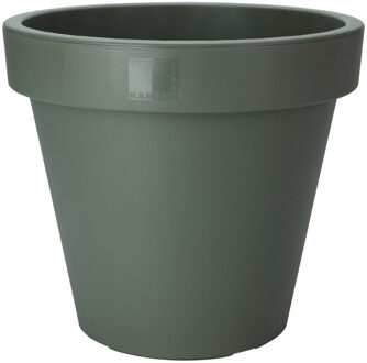 Pro Garden Bloempot - donkergroen - rond - D35 cm - kunststof - plantenpot - tuin buiten