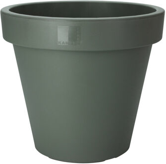 Pro Garden Bloempot - donkergroen - rond - D40 cm - kunststof - plantenpot - tuin buiten