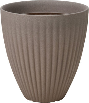 Pro Garden Bloempot Lotus rond 40x42cm Taupe