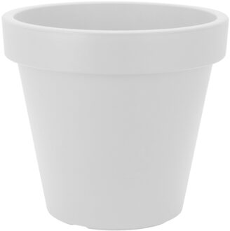 Pro Garden Bloempot Rond 60 X 52 Cm Wit Zwart