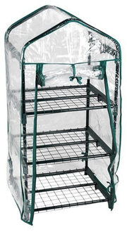 Pro Garden Broeikas / kweekkas - met doorzichtige hoes en frame - 50 x 105 x 45 cm