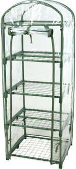 Pro Garden broeikas/kweekkas - transparant - 50 x 45 x 130 cm - 4 etages - moestuin
