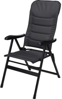 Pro Garden Campingstoel - standenstoel - inklapbaar - 7 standen - Aluminium - Zwart
