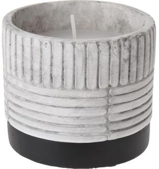 Pro Garden Citronella kaars in keramieken pot grijs