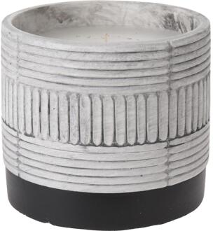 Pro Garden Citronella kaars in keramieken pot grijs