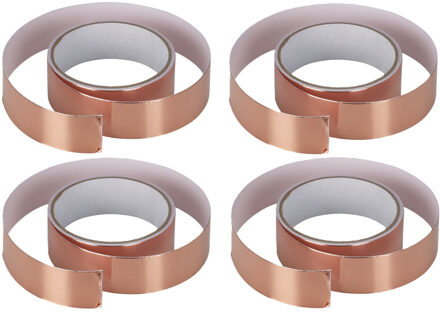 Pro Garden Kopertape/Slakkentape - 4x - zelfklevend - tegen slakken en mieren - 3 x 300 cm