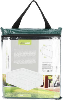 Pro Garden Lounge set hoes - donkergroen - Kunststof - 300 x 200 x 80 cm - Waterafstotend - Met rits